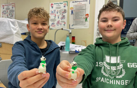 Auch das Maskotchen von Trimon gab es zu kaufen